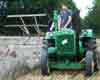 John Deere Model D 1948 with International McCormick Binder