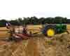 John Deere Model D 1948 with International McCormick Binder